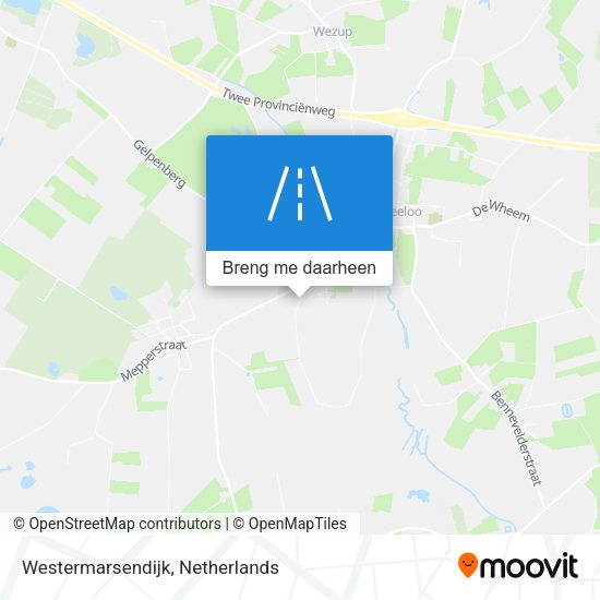 Westermarsendijk kaart