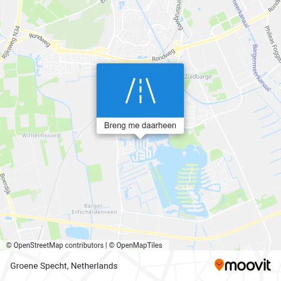 Groene Specht kaart
