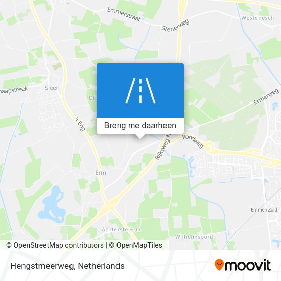 Hengstmeerweg kaart