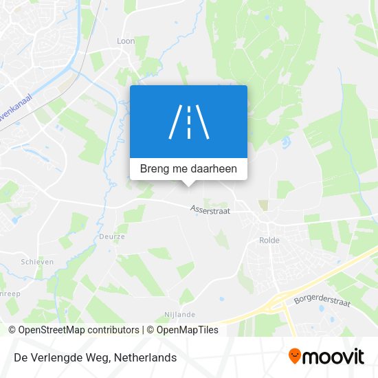 De Verlengde Weg kaart