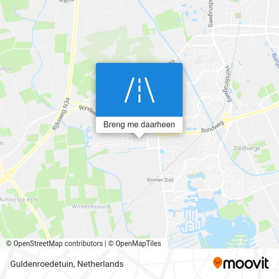 Guldenroedetuin kaart