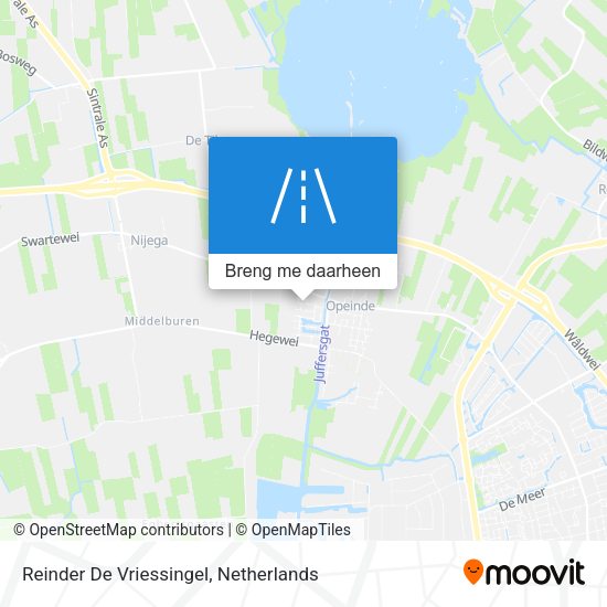 Reinder De Vriessingel kaart