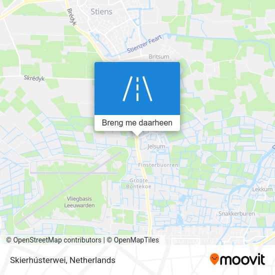 Skierhústerwei kaart