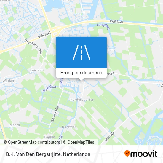 B.K. Van Den Bergstrjitte kaart