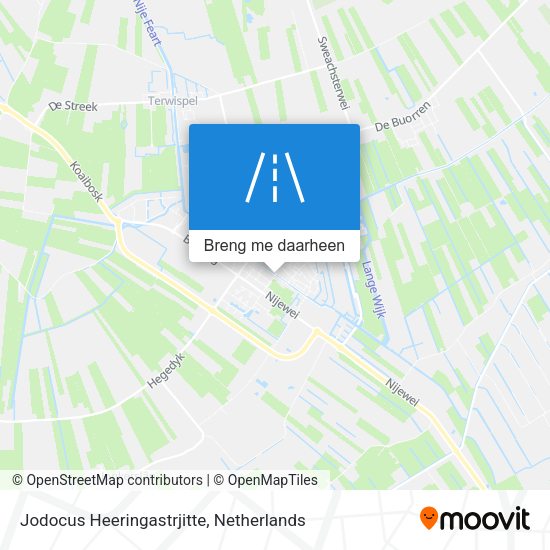 Jodocus Heeringastrjitte kaart