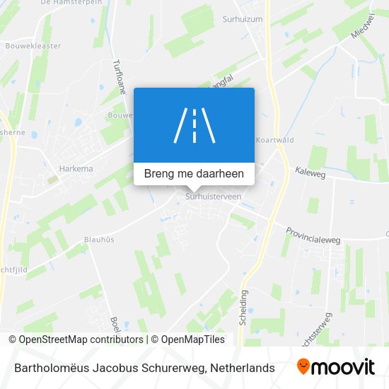 Bartholomëus Jacobus Schurerweg kaart