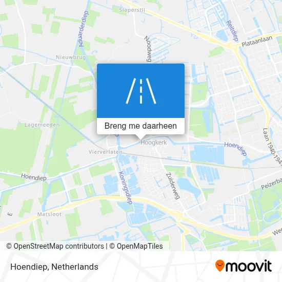 Hoendiep kaart
