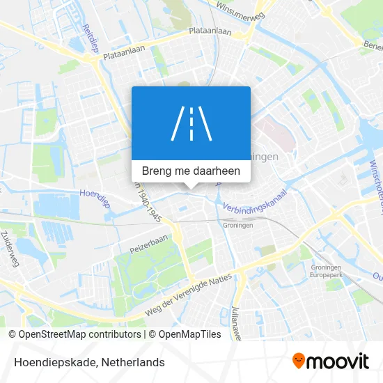 Hoendiepskade kaart