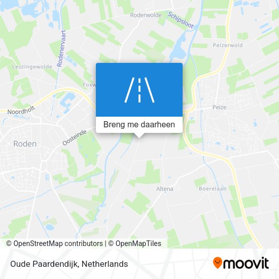 Oude Paardendijk kaart
