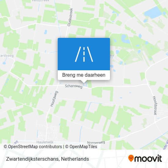 Zwartendijksterschans kaart