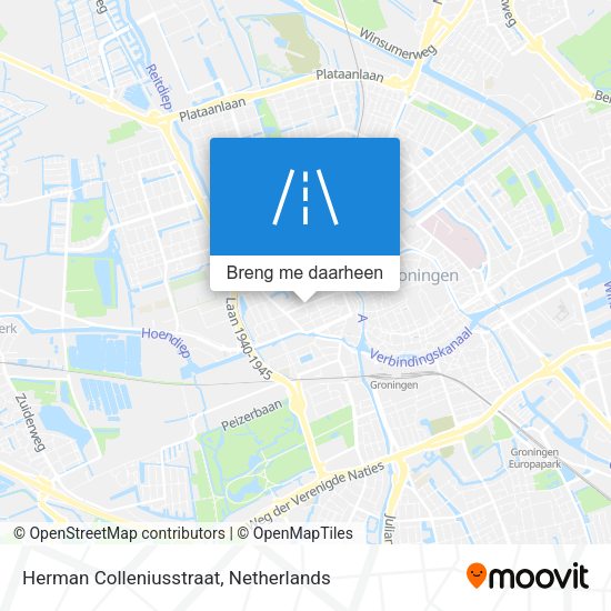 Herman Colleniusstraat kaart