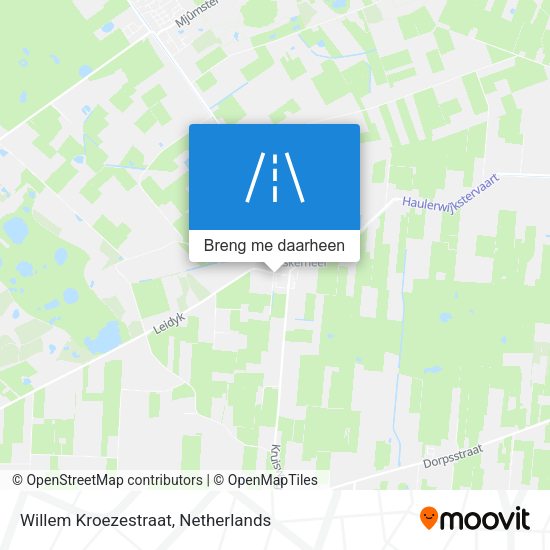 Willem Kroezestraat kaart