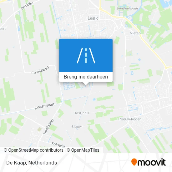 De Kaap kaart