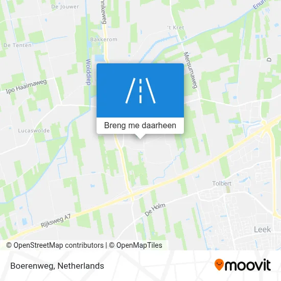 Boerenweg kaart