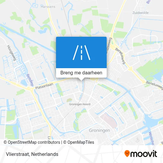 Vlierstraat kaart