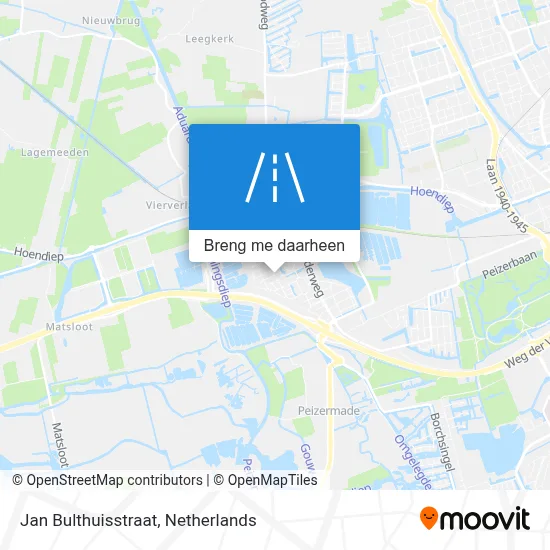 Jan Bulthuisstraat kaart