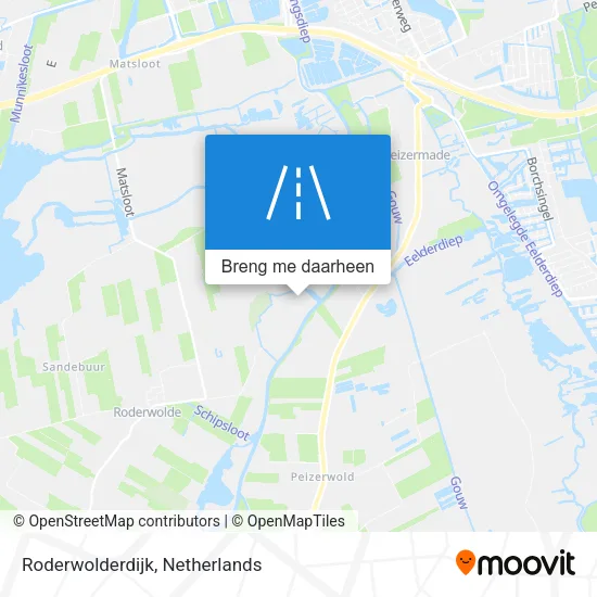 Roderwolderdijk kaart