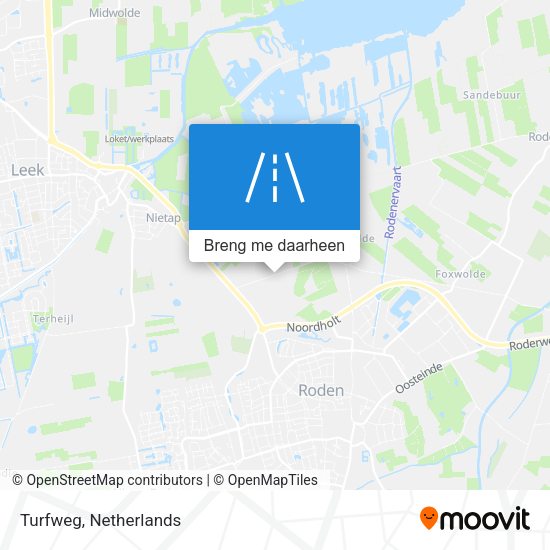 Turfweg kaart