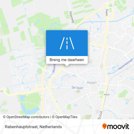 Rabenhauptstraat kaart