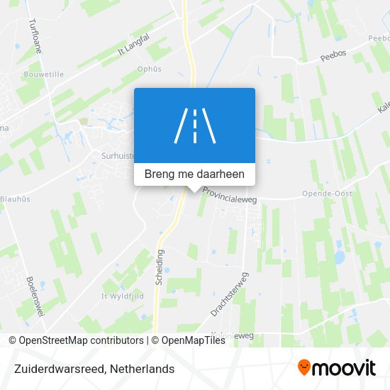 Zuiderdwarsreed kaart