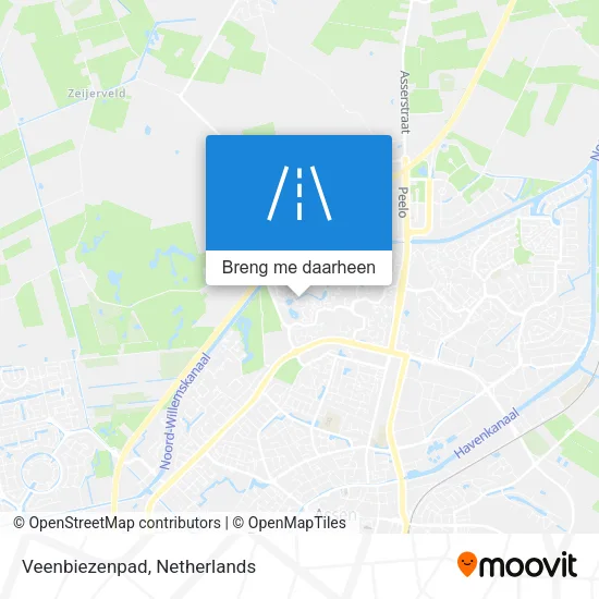 Veenbiezenpad kaart