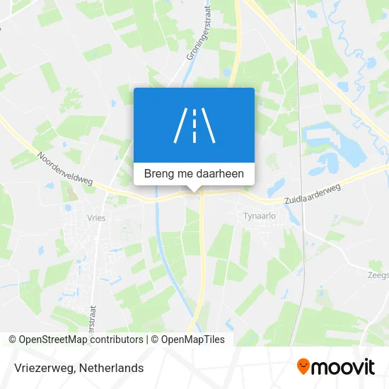 Vriezerweg kaart