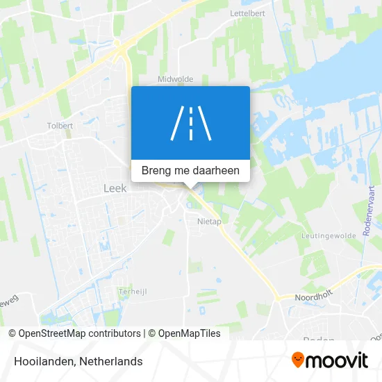 Hooilanden kaart