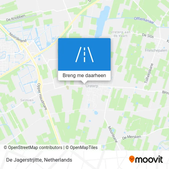 De Jagerstrjitte kaart