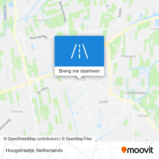 Hoogstraatje kaart
