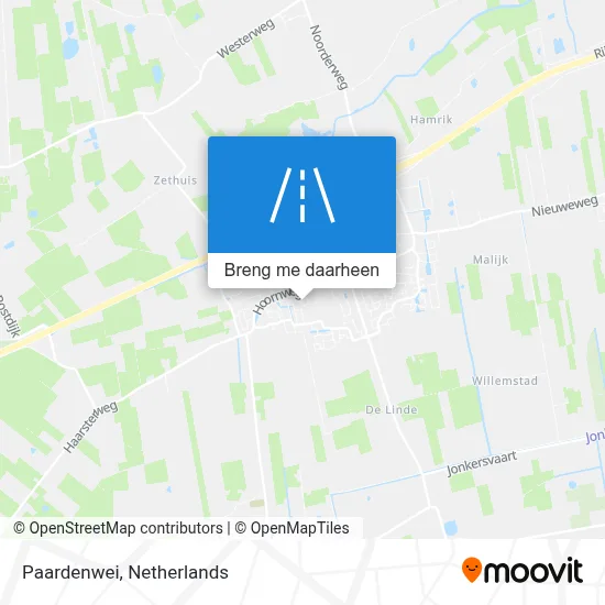 Paardenwei kaart