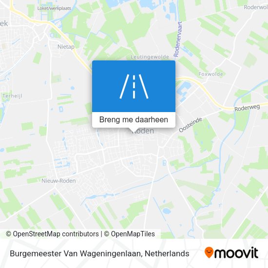 Burgemeester Van Wageningenlaan kaart