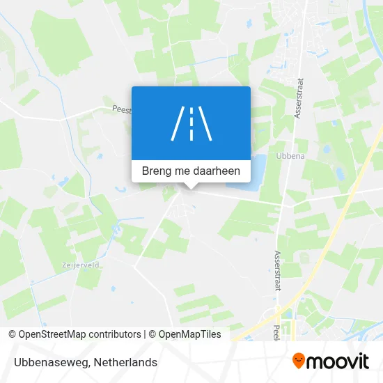 Ubbenaseweg kaart