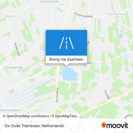 De Oude Trambaan kaart