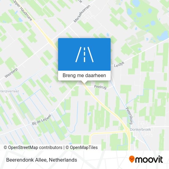 Beerendonk Allee kaart