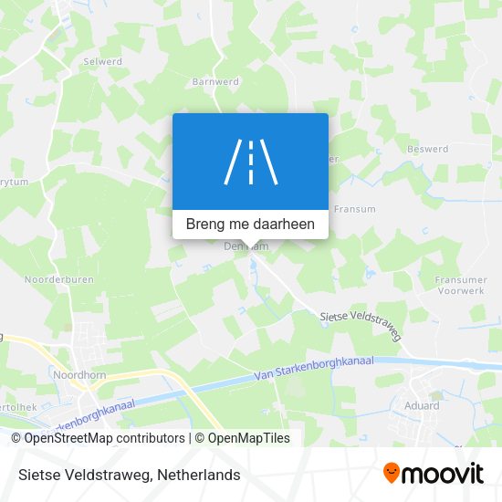 Sietse Veldstraweg kaart
