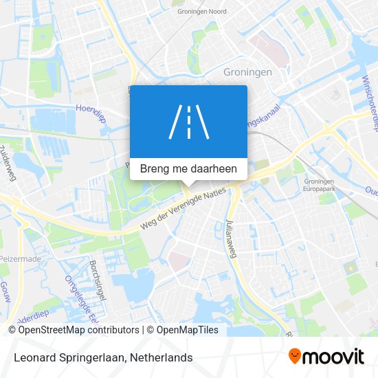 Leonard Springerlaan kaart
