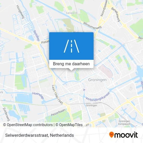 Selwerderdwarsstraat kaart