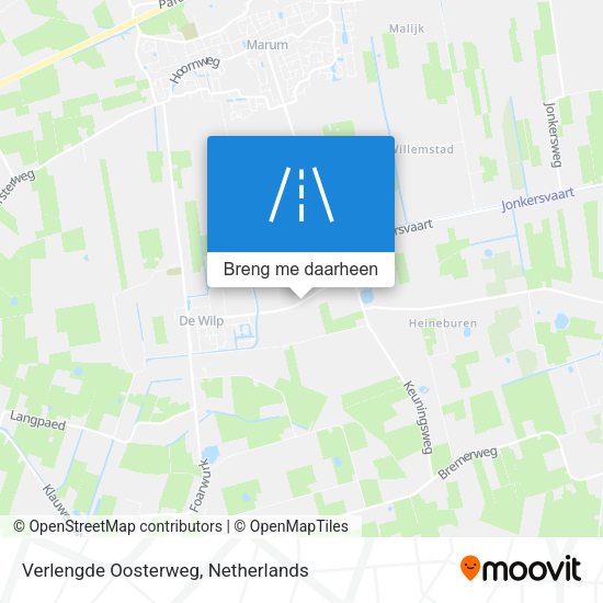 Verlengde Oosterweg kaart