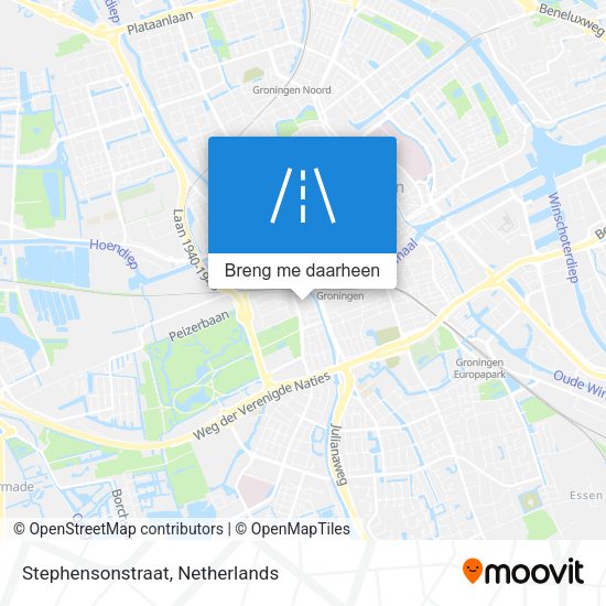 Stephensonstraat kaart