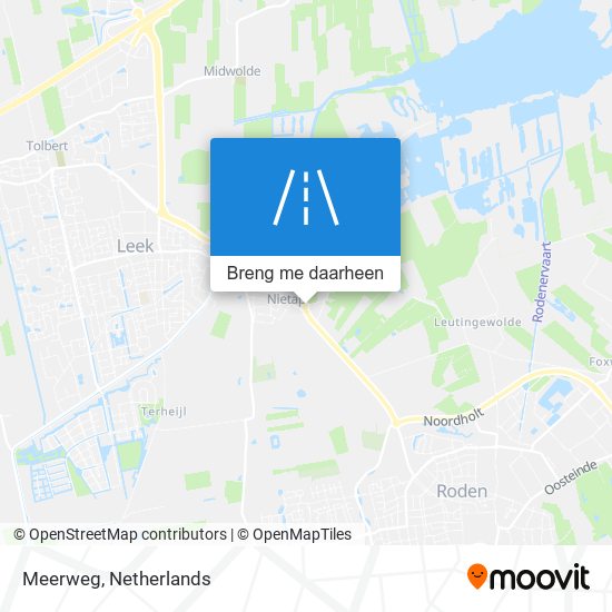 Meerweg kaart