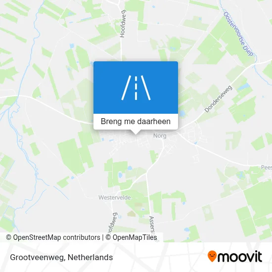 Grootveenweg kaart