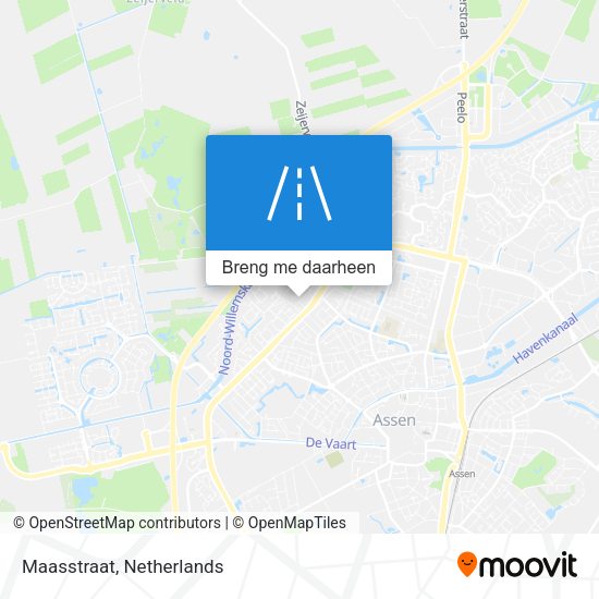 Maasstraat kaart