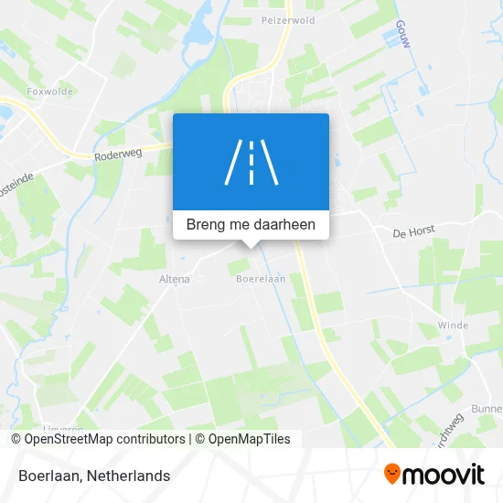 Boerlaan kaart