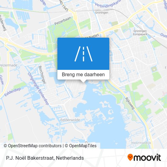 P.J. Noël Bakerstraat kaart