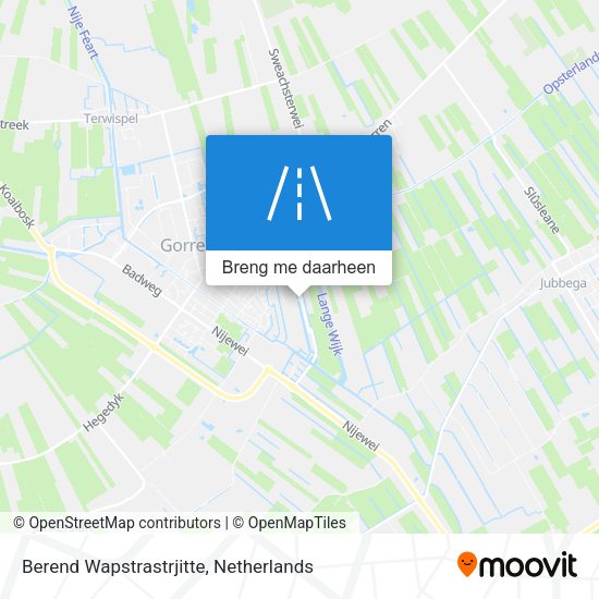 Berend Wapstrastrjitte kaart