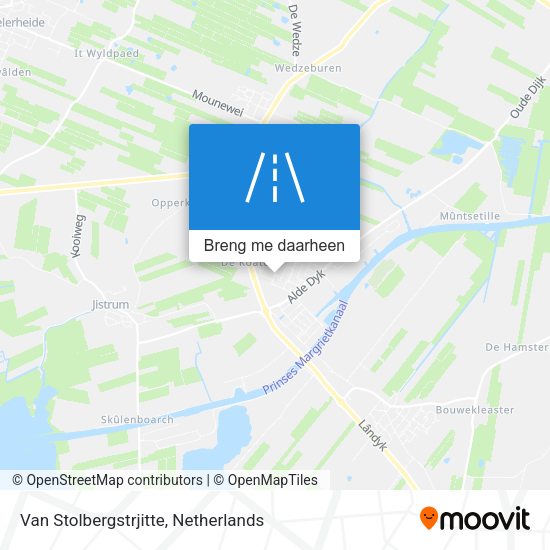 Van Stolbergstrjitte kaart