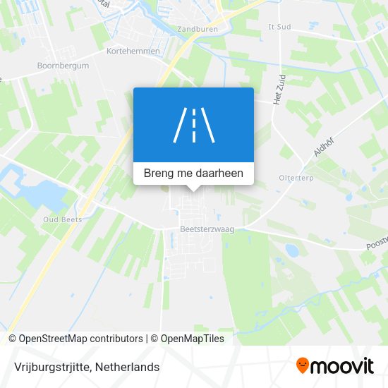 Vrijburgstrjitte kaart