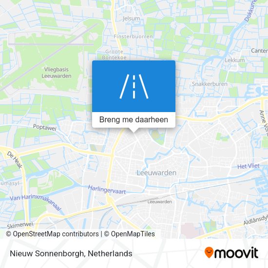 Nieuw Sonnenborgh kaart