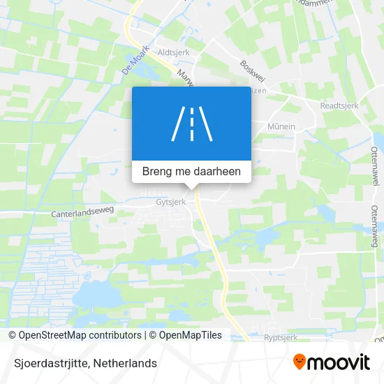 Sjoerdastrjitte kaart