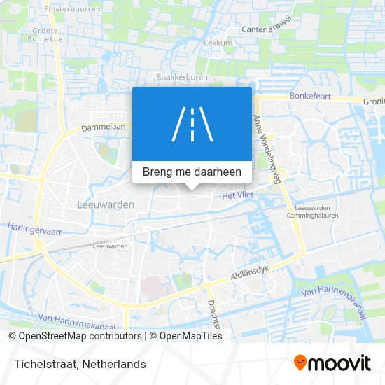 Tichelstraat kaart